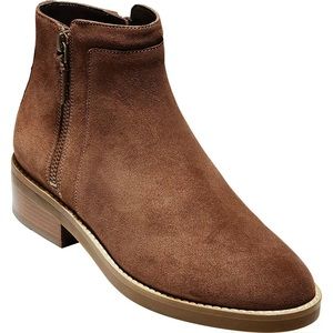 Cole Haan Rene Suede Side-Zip Booties size 6.5
